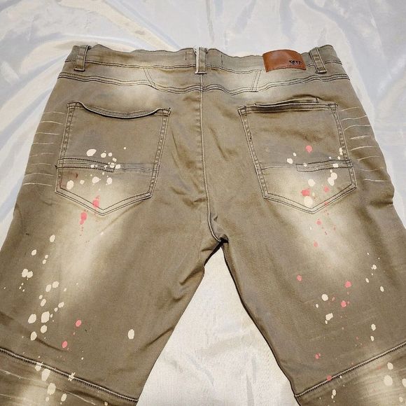 Kleep Standard Issue Skinny Jeans Discontinued Rare Painter Unique Size W42xL34 - Picture 6 of 12